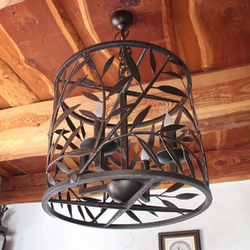 Kovaný luster VŔBA - štýlové interiérové svietidlo