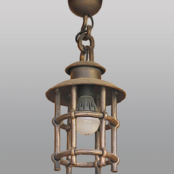 Závesné svietidlo -  kovaná lampa KLASIK - exteriérové stropné svietidlo