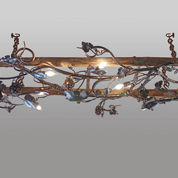 Závesné svietidlo – kovaný luster VINIČ/REBRÍK - luxusné interiérové svietidlo