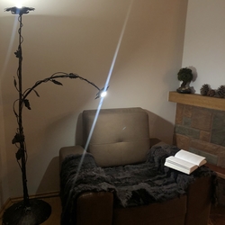 Umelecká kovaná lampa, ktorá vás zanesie do prírody - pre dokonalý večerný relax a pohodu - vyrobená na Slovensku