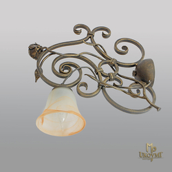 Ručne kované nástenné svietidlo RUSTIKÁL - luxusná lampa - osvetlenie rustikálnych priestorov